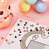 400Pcs 4 Colors Brass Grommet Eyelet Findings FIND-GF0006-42A-4