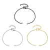 3Pcs 3 Colors Stainless Steel Cable Chain Bracelet Making AJEW-JB01231-1