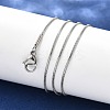 Tarnish Resistant 304 Stainless Steel Snake Chain Necklace Making LS-STAS-P045-11P-2