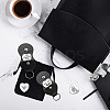 1 Set Friendship Theme Heart Double-Sided Engraved Stainless Steel Commemorative Decision Maker Coin AJEW-GL0001-60-006-6