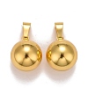Brass Bell Pendants KK-I682-01A-G-1