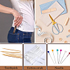 3pcs 3 Colors Sandalwood Leather Craft Sewing Needles Case Box AJEW-GF0011-72-4