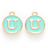 Golden Plated Alloy Enamel Charms LS-ENAM-S118-05U-1