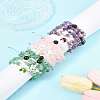 15Pcs 5 Style 3 Colors Natural Mixed Stone Beads Bracelets Sets BJEW-FS00018-2