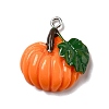 Autumn Theme Opaque Resin Pendants RESI-B011-15-2