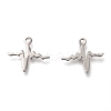 Non-Tarnish 304 Stainless Steel Pendants STAS-P266-09P-2