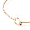 Stainless Steel Hollow Out Heart Bangle BJEW-YW0001-08G-2