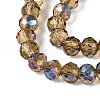 Electroplate Transparent Glass Beads Strands EGLA-N054-T4mm-A03-3