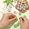 60Pcs 6 Colors UV Plating Rainbow Iridescent Acrylic Beads OACR-CJ0001-36-4