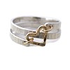 Hammered Alloy Finger Link Rings for Women FS-WG79F21-04-2