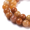 Natural Topaz Jade Beads Strands G-K410-08-8mm-3