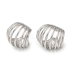 Rack Plating Brass Multi Lines Cuff Earrings EJEW-Z019-28P-1