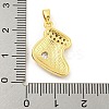 Christmas Brass Micro Pave Cubic Zirconia Pendants KK-H468-02D-03G-3