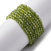 Transparent Electroplate Glass Beads Strands EGLA-H107-01A-AB10-1