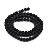 Natural Lava Rock Round Bead Strands X-G-M169-4mm-03-2