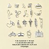 20Pcs 20 Style Tibetan Style Zinc Alloy Pendants TIBEP-YW0001-72-4