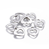 Tarnish Resistant 201 Stainless Steel Hollow Charms STAS-F207-35P-1