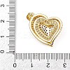 Brass Micro Pave Cubic Zirconia Pendants KK-S526-15G-A-3