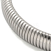 Non-Tarnish 304 Stainless Steel Spring Bangles for Women Men BJEW-U003-02D-P-3
