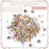 114Pcs Transparent Electroplate Glass Beads GLAA-PA0001-17A-2