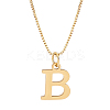 1pc 304 Stainless Steel Letter Pendant Necklaces NJEW-LP0001-38B-G-1