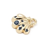 Brass Micro Pave Cubic Zirconia Charms LS-KK-M326-20A-G-2