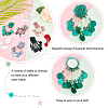 PVC Plastic Paillette Artificial Flower Ornament Accessories DIY-WH0302-91-4