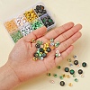 414Pcs 8 Style Heart & Flat Round Opaque/Transparent Acrylic Beads MACR-YW0001-46-5