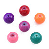 Baking Painted Glass Round Beads DGLA-T003-001-4
