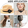 Polyester & Alloy & Acrylic & Abs Flower Ornament Accessories DIY-WH0588-78C-6