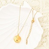 304 Stainless Steel Clear Cubic Zirconia Constellation Pendant Necklaces NJEW-R021-02G-09-3