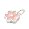 925 Sterling Silver Enamel Flower Charms LS-STER-D300-04S-02-2