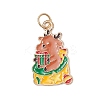 10Pcs Christmas Alloy Enamel Pendants PALLOY-JF04133-3