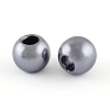 ABS Plastic Imitation Pearl European Beads MACR-R530-12mm-A50-1