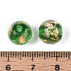 Handmade Gold & Silver Foil Glass Beads FOIL-N030-03A-01F-4
