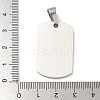 Anti-Tarnish 304 Stainless Steel Pendants STAS-G346-19P-3