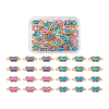 Spritewelry 48Pcs 4 Colors Alloy Crystal Rhinestone Connector Charms FIND-SW0001-26-21