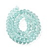 Transparent Baking Paint Glass Beads Strands DGLA-A034-T8mm-D01-2