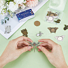 14Pcs 7 Styles Tibetan Style Alloy Pendant Cabochon Settings FIND-SC0006-83-4