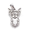 Tarnish Resistant 304 Stainless Steel Puppy Pendants LS-STAS-F219-05P-2