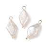 Natural Keshi Pearl Pendants X-PALLOY-JF01932-1