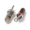 Natural Bloodstone Pointed Pendants G-K329-46P-3