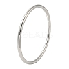 Non-Tarnish 304 Stainless Steel Simple Roung Ring Bangles for Women BJEW-F461-01G-P-1