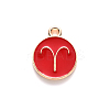Alloy Enamel Pendants ENAM-S124-01B-07A-2