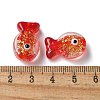 Handmade Foil Lampwork Fish Beads FOIL-Z001-01E-3
