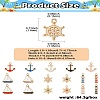 85Pcs 17 Styles Nautical Theme Alloy Enamel Pendants FIND-CJ0003-43-8