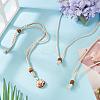 Adjustable Waxed Polyester Cord Necklace Making NJEW-TAC0031-8