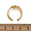 Brass Cuff Finger Rings RJEW-C120-09G-5