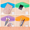 18Pcs 6 Colors PP Plastic A4 Binder Envelope Pockets AJEW-CP0005-10-4