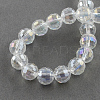 Electroplate Glass Bead Strands X-EGLA-R040-10mm-15-2
